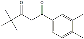 1-(3,4-dimethylphenyl)-4,4-dimethylpentane-1,3-dione Structure