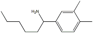 1-(3,4-dimethylphenyl)hexan-1-amine Structure
