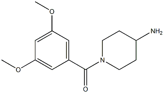 1-(3,5-dimethoxybenzoyl)piperidin-4-amine Structure