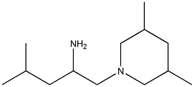 1-(3,5-dimethylpiperidin-1-yl)-4-methylpentan-2-amine Structure