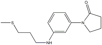 1-(3-{[3-(methylsulfanyl)propyl]amino}phenyl)pyrrolidin-2-one Structure