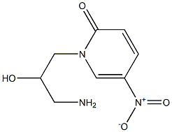 1-(3-amino-2-hydroxypropyl)-5-nitro-1,2-dihydropyridin-2-one 구조식 이미지