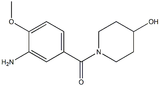 1-(3-amino-4-methoxybenzoyl)piperidin-4-ol Structure