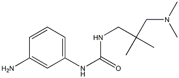 1-(3-aminophenyl)-3-{2-[(dimethylamino)methyl]-2-methylpropyl}urea 구조식 이미지