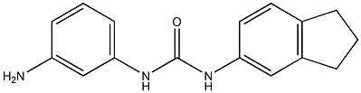 1-(3-aminophenyl)-3-2,3-dihydro-1H-inden-5-ylurea Structure