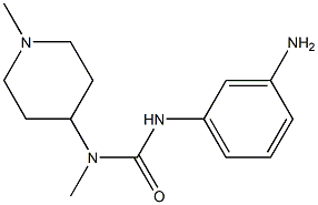 1-(3-aminophenyl)-3-methyl-3-(1-methylpiperidin-4-yl)urea 구조식 이미지