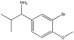 1-(3-bromo-4-methoxyphenyl)-2-methylpropan-1-amine Structure