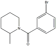 1-(3-bromobenzoyl)-2-methylpiperidine Structure