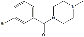 1-(3-bromobenzoyl)-4-methylpiperazine 구조식 이미지