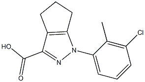 1-(3-chloro-2-methylphenyl)-1,4,5,6-tetrahydrocyclopenta[c]pyrazole-3-carboxylic acid Structure