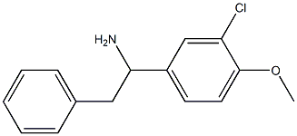 1-(3-chloro-4-methoxyphenyl)-2-phenylethan-1-amine Structure