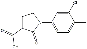 1-(3-chloro-4-methylphenyl)-2-oxopyrrolidine-3-carboxylic acid Structure
