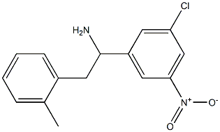 1-(3-chloro-5-nitrophenyl)-2-(2-methylphenyl)ethan-1-amine 구조식 이미지