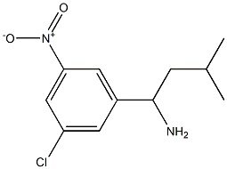 1-(3-chloro-5-nitrophenyl)-3-methylbutan-1-amine Structure