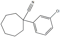 1-(3-chlorophenyl)cycloheptane-1-carbonitrile 구조식 이미지
