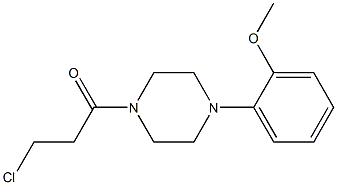 1-(3-chloropropanoyl)-4-(2-methoxyphenyl)piperazine 구조식 이미지