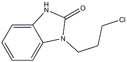 1-(3-chloropropyl)-2,3-dihydro-1H-1,3-benzodiazol-2-one 구조식 이미지