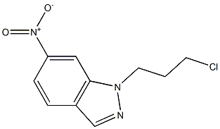 1-(3-chloropropyl)-6-nitro-1H-indazole 구조식 이미지