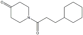 1-(3-cyclohexylpropanoyl)piperidin-4-one Structure