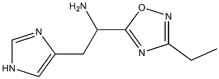 1-(3-ethyl-1,2,4-oxadiazol-5-yl)-2-(1H-imidazol-4-yl)ethan-1-amine 구조식 이미지