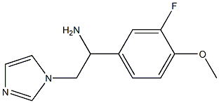 1-(3-fluoro-4-methoxyphenyl)-2-(1H-imidazol-1-yl)ethan-1-amine Structure