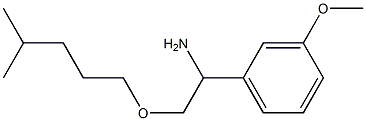 1-(3-methoxyphenyl)-2-[(4-methylpentyl)oxy]ethan-1-amine 구조식 이미지