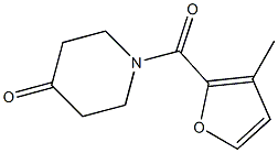 1-(3-methyl-2-furoyl)piperidin-4-one Structure