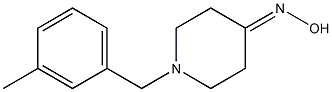 1-(3-methylbenzyl)piperidin-4-one oxime 구조식 이미지