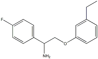 1-[1-amino-2-(3-ethylphenoxy)ethyl]-4-fluorobenzene 구조식 이미지