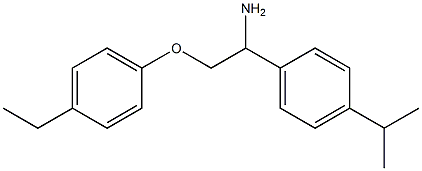 1-[1-amino-2-(4-ethylphenoxy)ethyl]-4-(propan-2-yl)benzene Structure