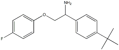 1-[1-amino-2-(4-fluorophenoxy)ethyl]-4-tert-butylbenzene 구조식 이미지