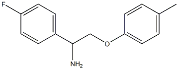 1-[1-amino-2-(4-methylphenoxy)ethyl]-4-fluorobenzene Structure