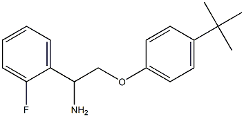 1-[1-amino-2-(4-tert-butylphenoxy)ethyl]-2-fluorobenzene 구조식 이미지