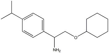 1-[1-amino-2-(cyclohexyloxy)ethyl]-4-(propan-2-yl)benzene Structure