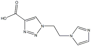 1-[2-(1H-imidazol-1-yl)ethyl]-1H-1,2,3-triazole-4-carboxylic acid 구조식 이미지