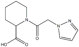 1-[2-(1H-pyrazol-1-yl)acetyl]piperidine-2-carboxylic acid 구조식 이미지