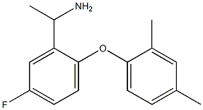 1-[2-(2,4-dimethylphenoxy)-5-fluorophenyl]ethan-1-amine 구조식 이미지