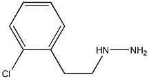 1-[2-(2-chlorophenyl)ethyl]hydrazine 구조식 이미지