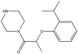 1-[2-(2-isopropylphenoxy)propanoyl]piperazine 구조식 이미지