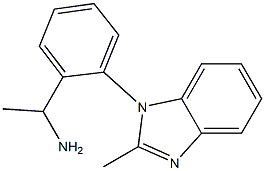 1-[2-(2-methyl-1H-1,3-benzodiazol-1-yl)phenyl]ethan-1-amine 구조식 이미지