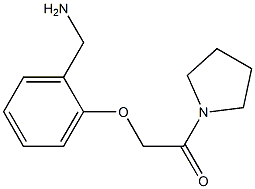 1-[2-(2-oxo-2-pyrrolidin-1-ylethoxy)phenyl]methanamine Structure