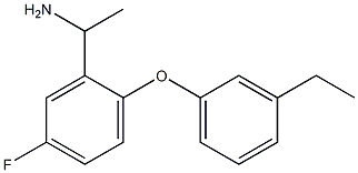 1-[2-(3-ethylphenoxy)-5-fluorophenyl]ethan-1-amine 구조식 이미지