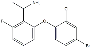 1-[2-(4-bromo-2-chlorophenoxy)-6-fluorophenyl]ethan-1-amine Structure
