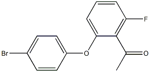 1-[2-(4-bromophenoxy)-6-fluorophenyl]ethan-1-one 구조식 이미지