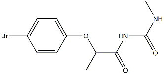 1-[2-(4-bromophenoxy)propanoyl]-3-methylurea 구조식 이미지