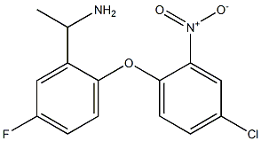 1-[2-(4-chloro-2-nitrophenoxy)-5-fluorophenyl]ethan-1-amine Structure