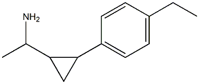 1-[2-(4-ethylphenyl)cyclopropyl]ethan-1-amine Structure