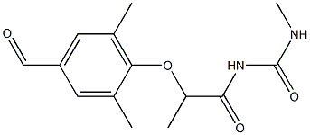 1-[2-(4-formyl-2,6-dimethylphenoxy)propanoyl]-3-methylurea 구조식 이미지