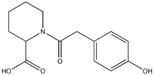 1-[2-(4-hydroxyphenyl)acetyl]piperidine-2-carboxylic acid Structure