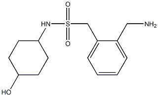 1-[2-(aminomethyl)phenyl]-N-(4-hydroxycyclohexyl)methanesulfonamide 구조식 이미지